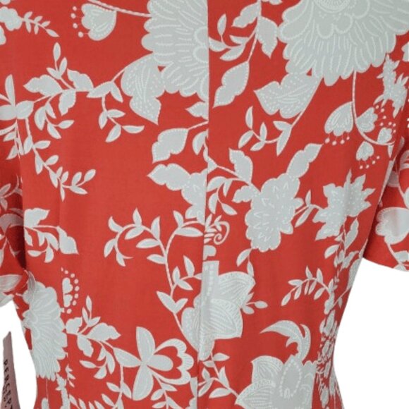 Perception women's coral and white dress size L - Picture 3 of 3